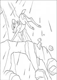 Fisă de colorat cu Bambi de colorat p24