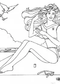 Barbie de colorat