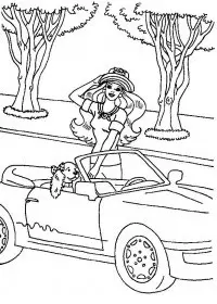 Fisă de colorat cu Barbie de colorat p11