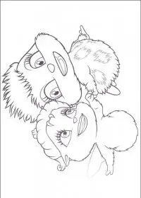 Fisă de colorat cu Barbie mariposa de colorat p03