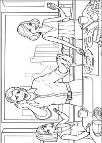 Fisă de colorat cu Barbie thumbelina de colorat p10