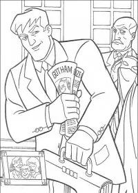 Fisă de colorat cu Batman de colorat p10