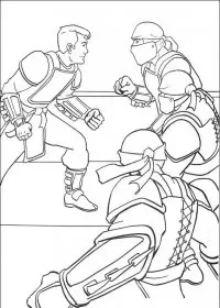 Fisă de colorat cu Batman de colorat p23