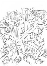 Fisă de colorat cu Batman de colorat p27