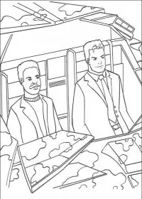 Fisă de colorat cu Batman de colorat p35