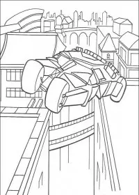 Fisă de colorat cu Batman de colorat p40