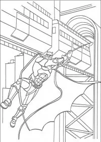 Fisă de colorat cu Batman de colorat p42