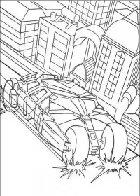 Fisă de colorat cu Batman de colorat p43