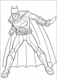 Fisă de colorat cu Batman de colorat p45