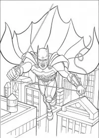 Fisă de colorat cu Batman de colorat p47