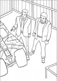 Fisă de colorat cu Batman de colorat p48