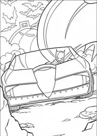 Fisă de colorat cu Batman de colorat p49