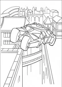 Fisă de colorat cu Batman de colorat p50