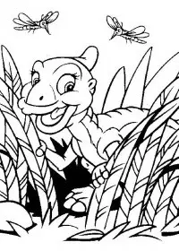 Fisă de colorat cu Bebe dinozauri de colorat p10