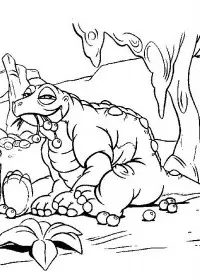 Fisă de colorat cu Bebe dinozauri de colorat p11