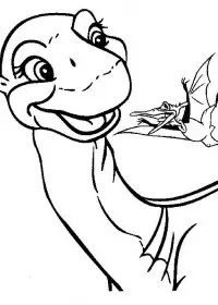 Fisă de colorat cu Bebe dinozauri de colorat p12