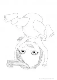 Fisă de colorat cu Bebelusi de colorat p08