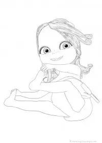 Fisă de colorat cu Bebelusi de colorat p09