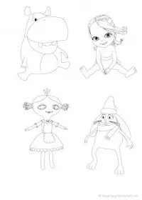 Fisă de colorat cu Bebelusi de colorat p10