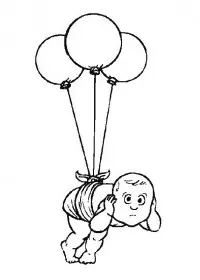 Fisă de colorat cu Bebelusi de colorat p11