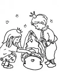 Fisă de colorat cu Bebelusi de colorat p14