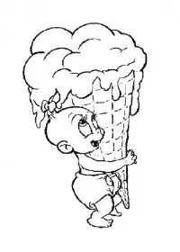 Fisă de colorat cu Bebelusi de colorat p16