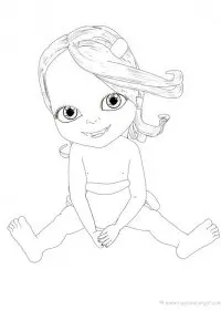 Fisă de colorat cu Bebelusi de colorat p17