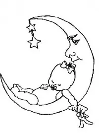 Fisă de colorat cu Bebelusi de colorat p19