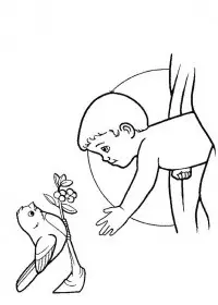 Fisă de colorat cu Bebelusi de colorat p21