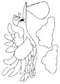 Fisă de colorat cu Bebelusi de colorat p34