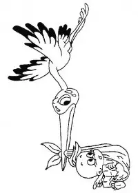 Fisă de colorat cu Bebelusi de colorat p39