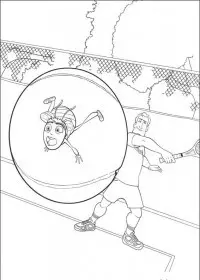 Fisă de colorat cu Bee movie de colorat p06