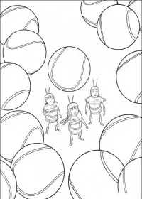 Fisă de colorat cu Bee movie de colorat p07