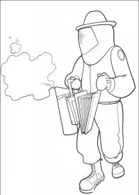 Fisă de colorat cu Bee movie de colorat p19