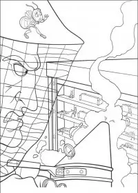 Fisă de colorat cu Bee movie de colorat p20