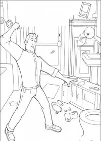 Fisă de colorat cu Bee movie de colorat p25