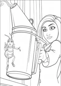 Fisă de colorat cu Bee movie de colorat p27