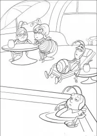Fisă de colorat cu Bee movie de colorat p30