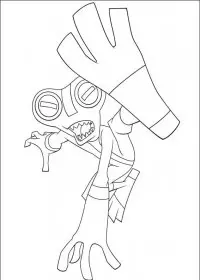 Fisă de colorat cu Ben 10 de colorat p02