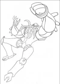 Fisă de colorat cu Ben 10 de colorat p04