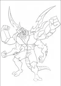 Fisă de colorat cu Ben 10 de colorat p05