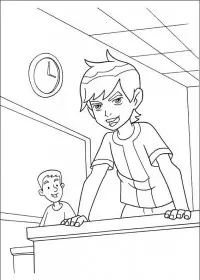 Fisă de colorat cu Ben 10 de colorat p09