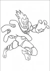 Fisă de colorat cu Ben 10 de colorat p11
