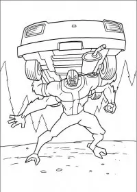 Fisă de colorat cu Ben 10 de colorat p16