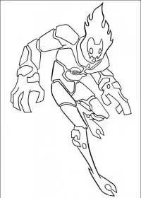 Fisă de colorat cu Ben 10 de colorat p19