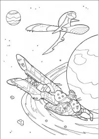 Fisă de colorat cu Ben 10 de colorat p21