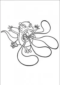 Fisă de colorat cu Ben 10 de colorat p22