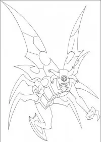 Fisă de colorat cu Ben 10 de colorat p23