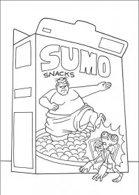 Fisă de colorat cu Ben 10 de colorat p25