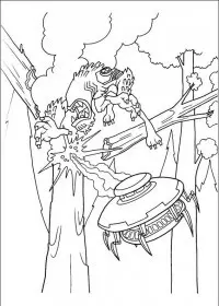 Fisă de colorat cu Ben 10 de colorat p29